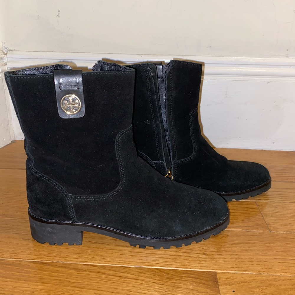 Tory Burch Black Suede Boots